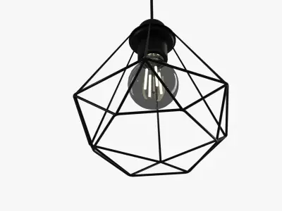 Diamond Shape Hanging Light 3D model
