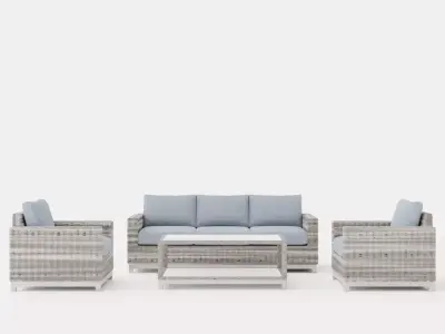 Oxnas sofa set Low-poly 3D model