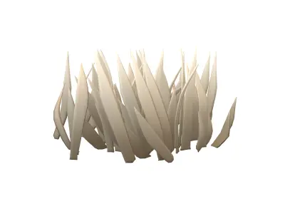 Cartoon Grass v2 004 Low-poly 3D model