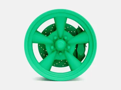 15x8 Pacer Supreme Wheel and Brake 3D print model