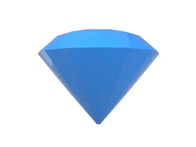Diamond Icon v1 001 Low-poly 3D model