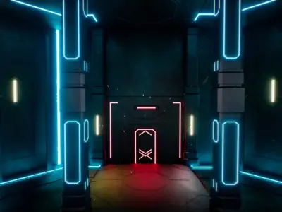 Sci-Fi Modular Environment Pack  Low-poly 3D model