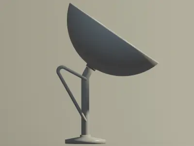 Satellite dish Low-poly 3D model buy