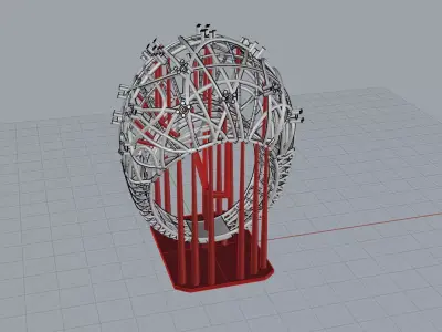 Ultra Vision Ring Gold Jewelry 3D print model 2