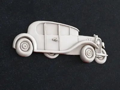 Jewelry pendant Auto classic 3D print model