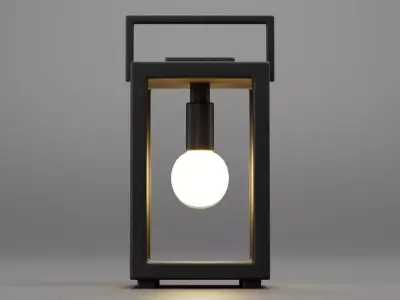 Lantern V1 - Modern Table Lamp Low-poly 3D model