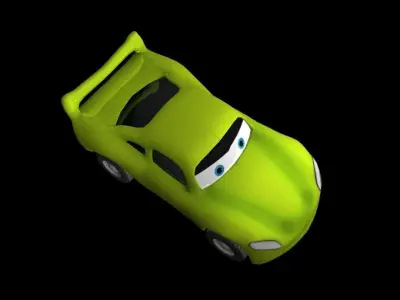 3d cartoon car Low-poly 3D model by itsinnovare