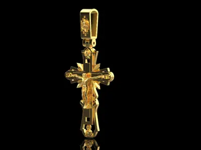 Jesus Cross Pendant 10557 3D print model