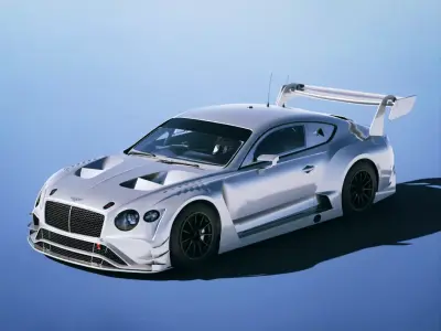 Bentley Continental GT3 2019 Low-poly 3D model