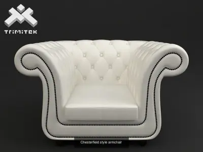 Chesterfield style furniture collection 3D Model Pack