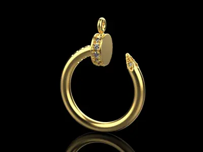 Nail Pendant 52824 3D print model