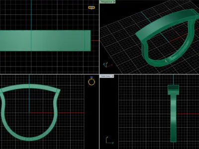 jewelry ring 310 3D print model