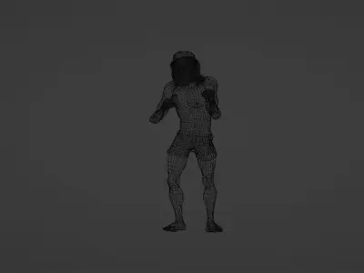 Old male boxer Free 3D model