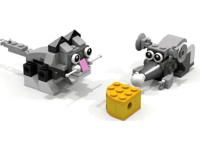 Lego Animals pack 3d 3D model
