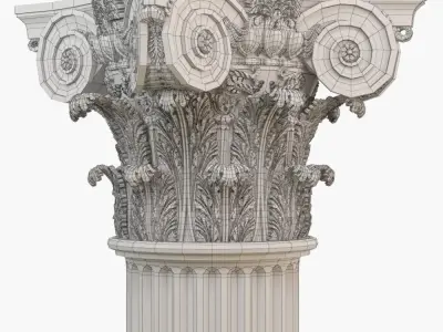 Classic capital model 3D model 3D model 3D model