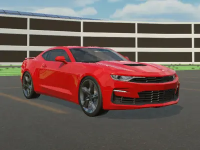 Chevrolet Camaro SS 2019 for Games Low-poly 3D model