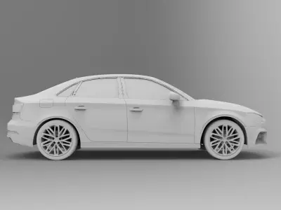 Audi A3 sedan 2017 3D model