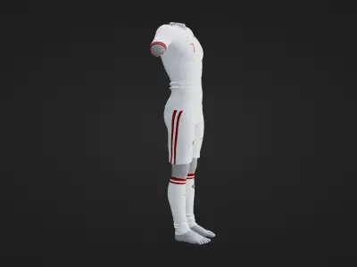 Portugal Sportwear Low-poly 3D model