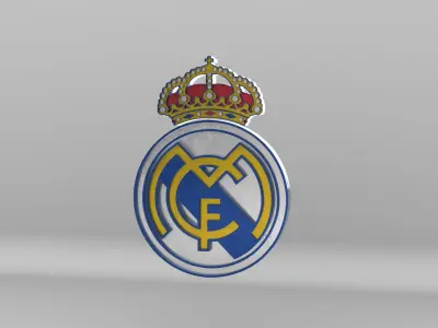 Real Madrid Club de Futbol Team Logo 3D model