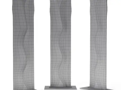 Toshio Iezumi M051115 glass art Low-poly 3D model