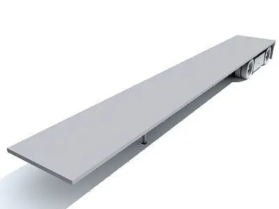Flatbed Trailer 09 3D model
