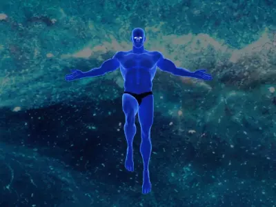 Doctor Manhattan  Free low-poly 3D model