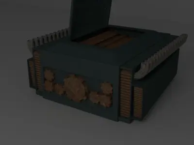 Car engine 3D print model