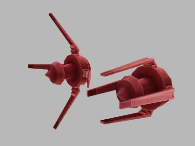 Shipborne-space missile 3D model