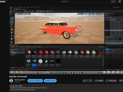 Chevrolet Belair with complete Tutorial for this car Low-poly 3D model