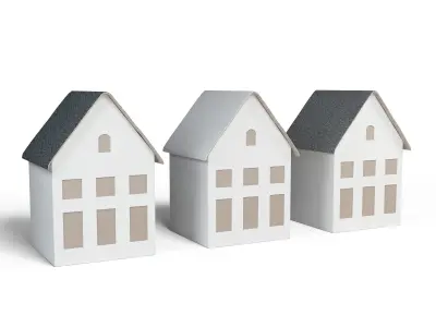 Miniature House Decoration  Low-poly 3D model