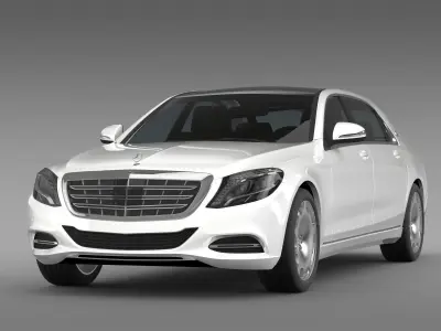 Mercedes Maybach S400 X222 2015 3D model