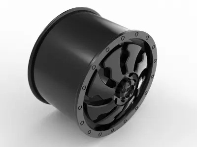 cleaver dually front wheel rim model 3D print model