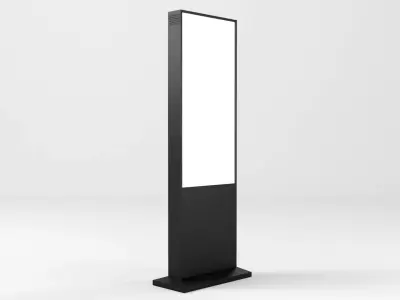 Digital Billboard 3D Model Low-poly 3D model