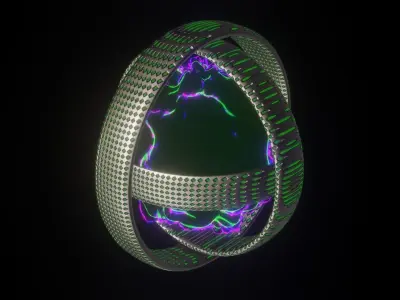 Animated Scifi Core Free low-poly 3D model