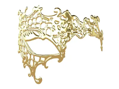 Venetian Metal Mask Pack Vol 1 Low-poly 3D model