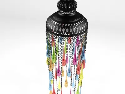 Arabic colorful lantern 3D model