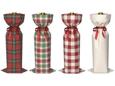 Wine Gift Bag 1v 3D model