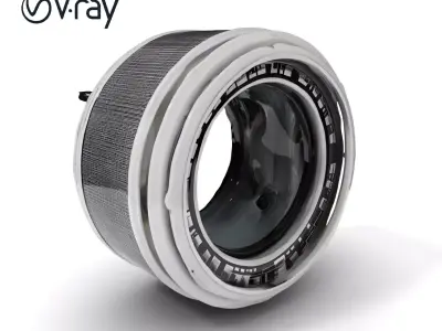 Futuristic Industrial Component Model Pack Low-poly 3D model