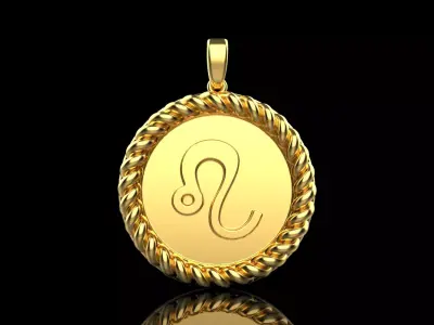 Zodiac sign Leo model 854 3D print model