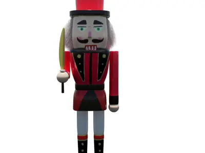 Pack Nutscrakers for your Chrismas Projects Low-poly 3D model