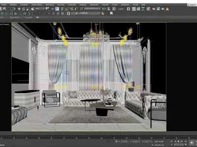Classic Sitting Room 3D model