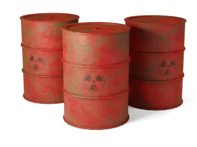 Low Poly Oil Barrel Low-poly 3D model