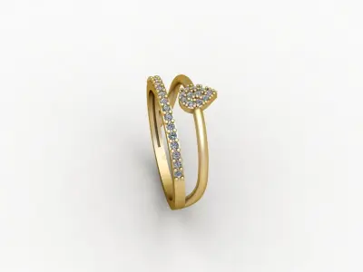 Gold Ring Print 3d Ring stl 3D print model