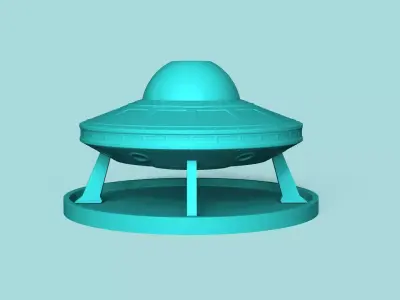 Alien UFO Incense Cascade - Spaceship Decoration 3D print model