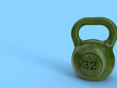 Kettlebell 32kg 3D print model