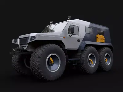 all-terrain vehicle Trekol Huskey 3D model