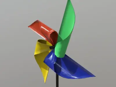CC0 - Pinwheel Free low-poly 3D model