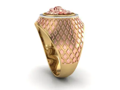 Lion Ring 3D print model