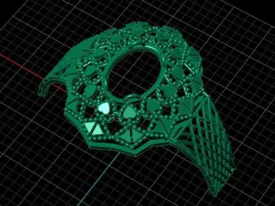 Simple Ladies Ring Latest Design 3D print model