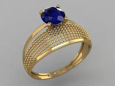 A ring of my own design 3D model buy